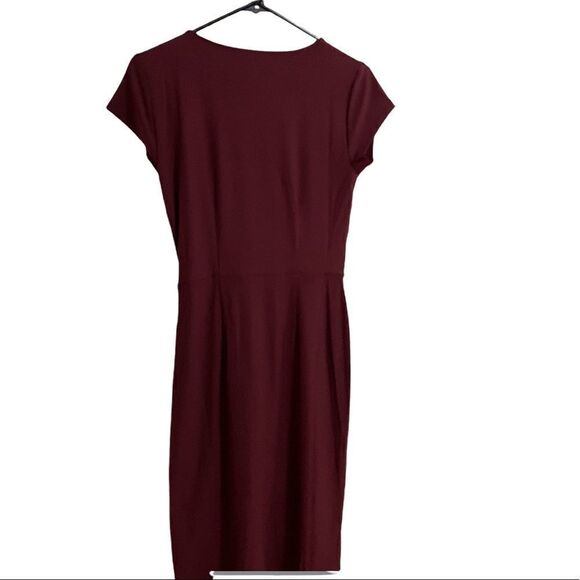 NWT INC International Concepts Burgundy Wrap Dress - Picture 5 of 11